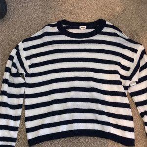 Garage clothing sweater blue and white